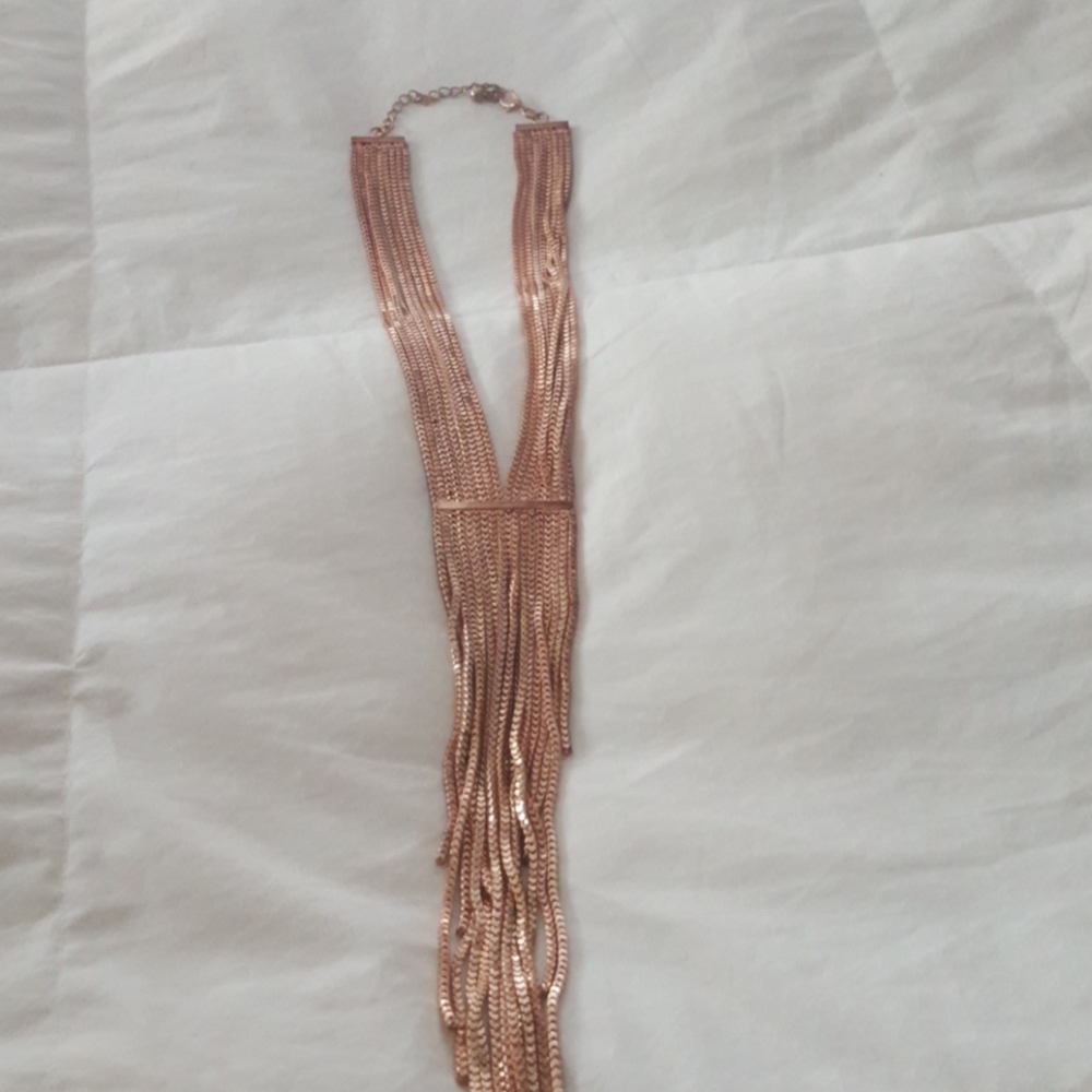 Rose gold necklace